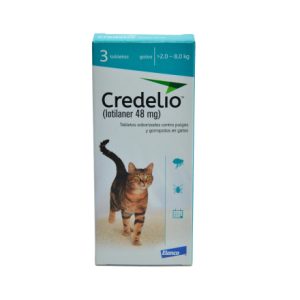 Credelio Antipulgas Para Gatos Peso 2 A 8 Kg 3 Tbls